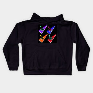 Retro Joystick Colorful 90s Fun Graphic Kids Hoodie